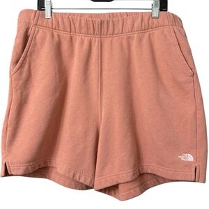 The North Face Women's Pink Shorts Flat Front Elastic Waist Sweat Size 1…